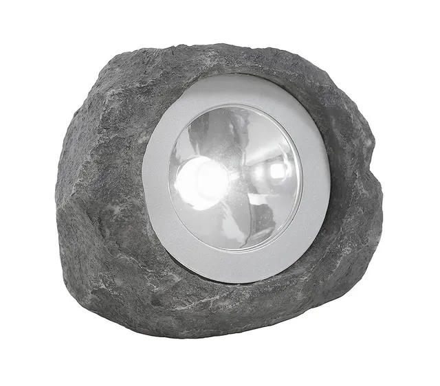 Dehner Solar Leuchtstein Polyresin 20cm wetterfest