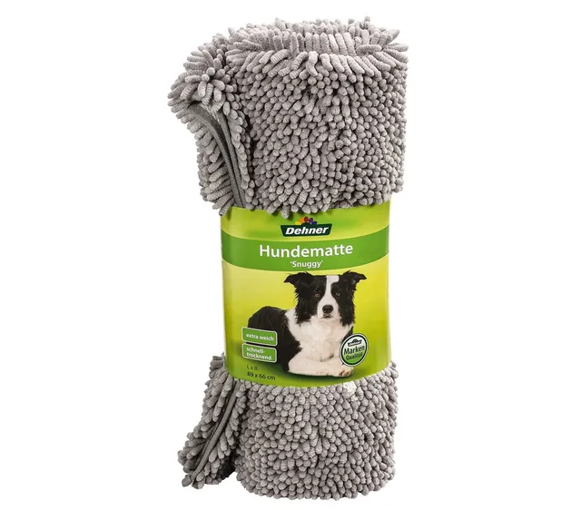 Dehner Lieblinge Snuggy Hundematte grau 89x66 cm rutschfest
