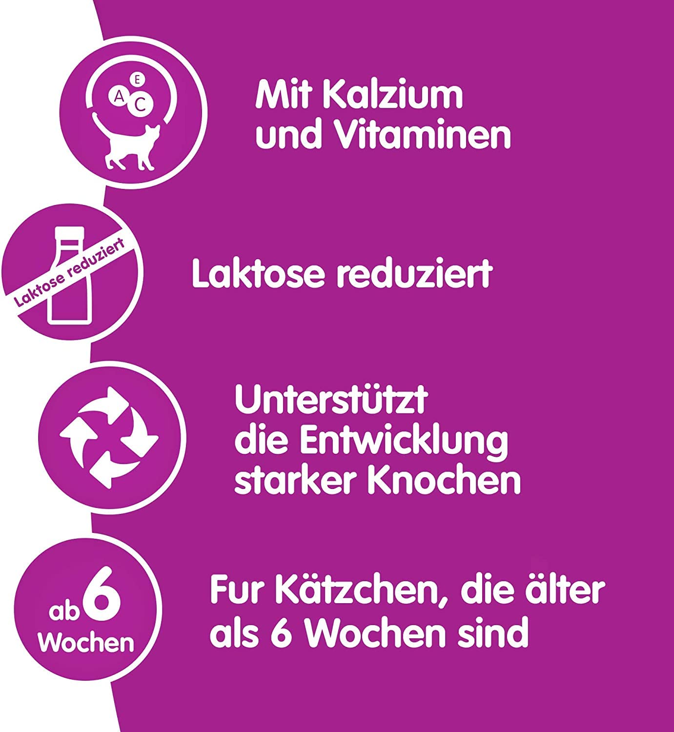 Whiskas Katzenmilch Kitten Snack laktosereduziert 15x200ml