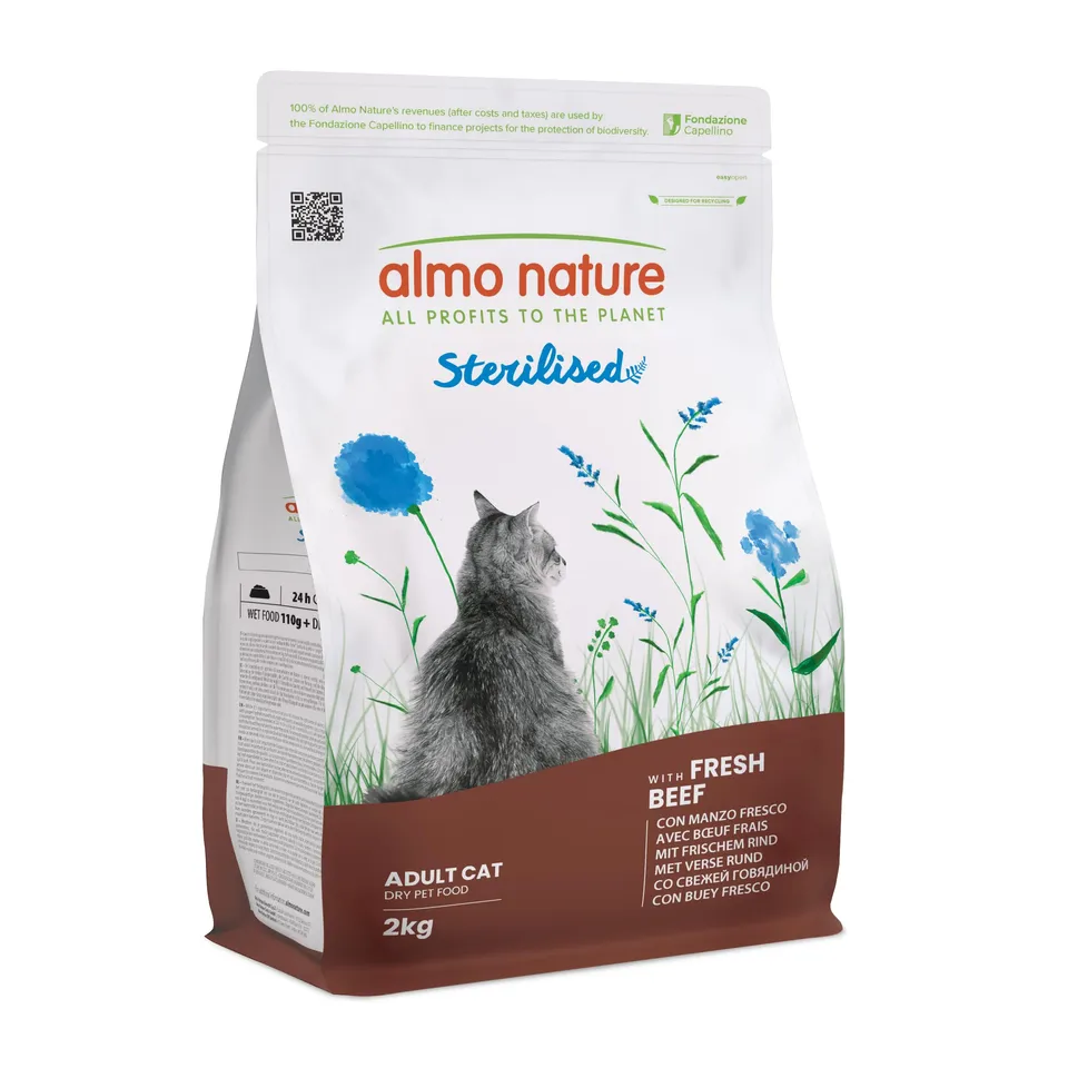 Almo Nature Sterilised Trockenfutter Rind Reis 2 kg sterilisiert