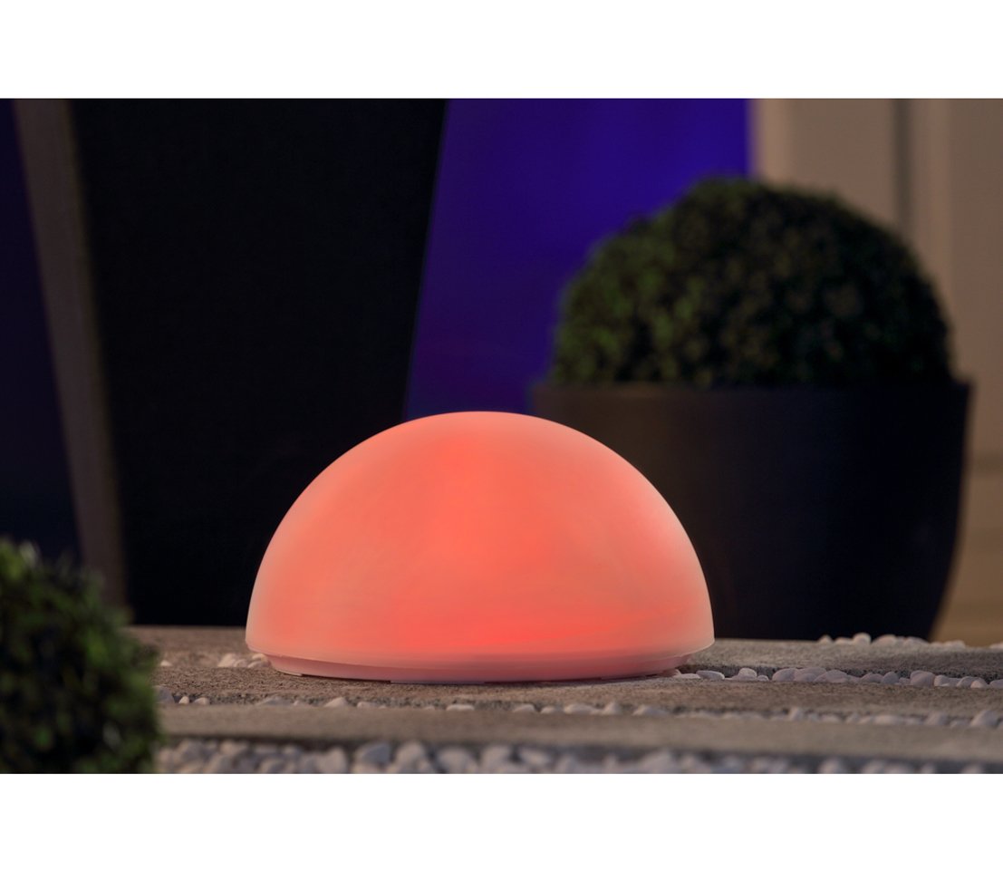 Dehner Solarleuchte Halbkugel Ø 30 cm Farbwechsel