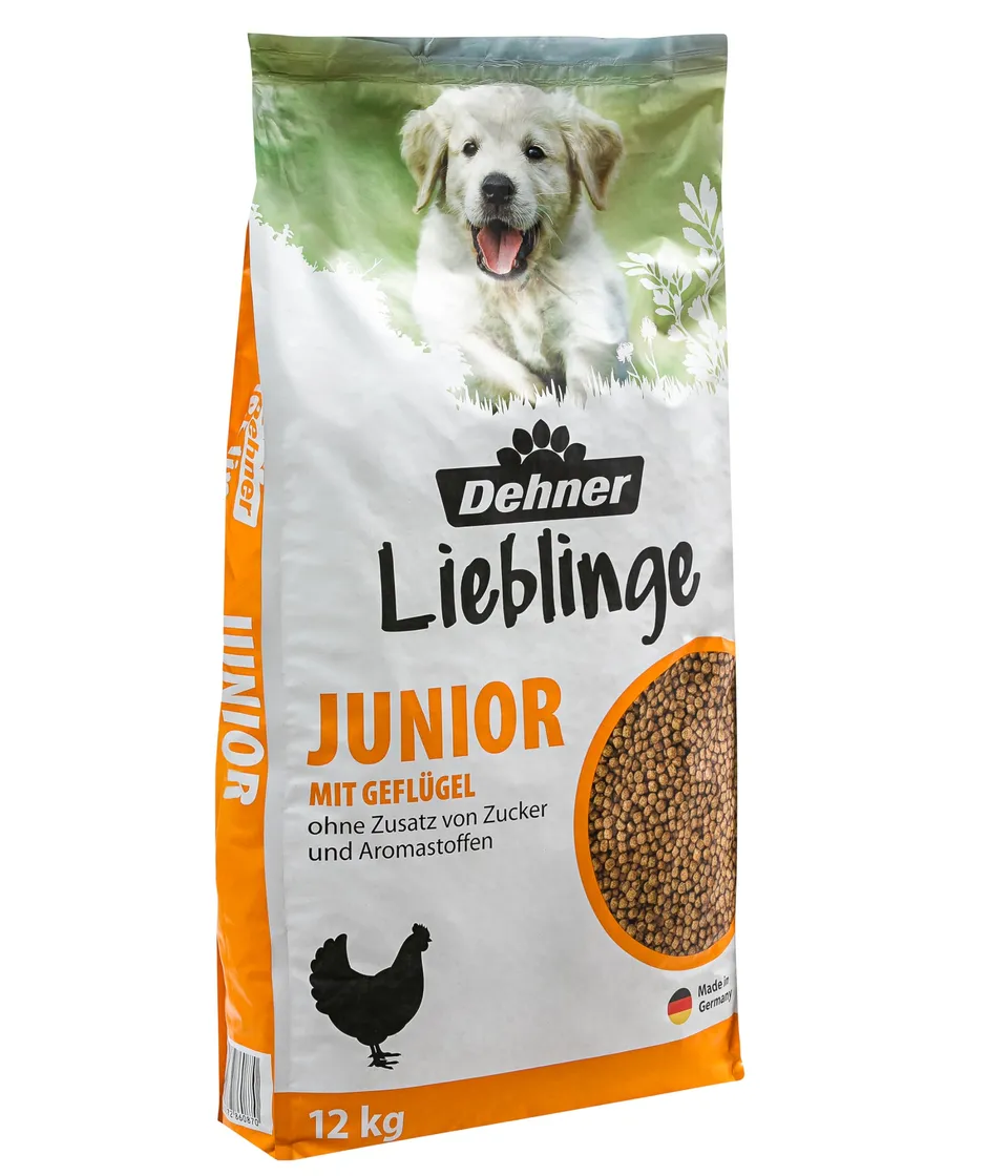 Dehner Premium Lovely Knusper-Mix Junior Hundefutter 12 kg Geflügel