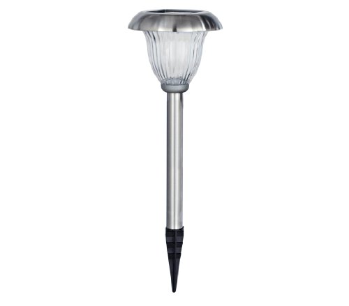 Dehner Living Solarleuchte Edelstahl 40cm Kristallschliff