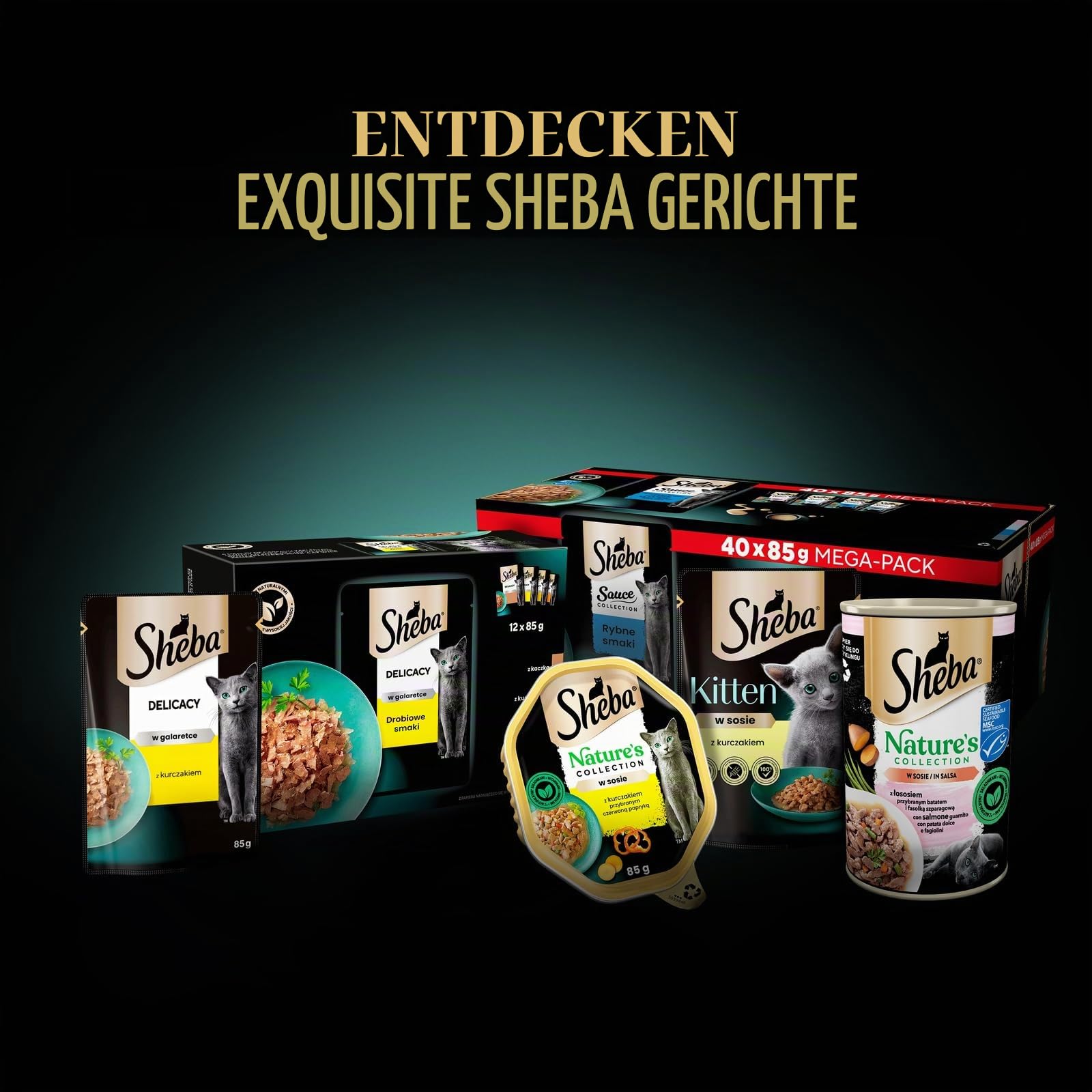 Sheba Classics Pastete Nassfutter Lachs 11x85g