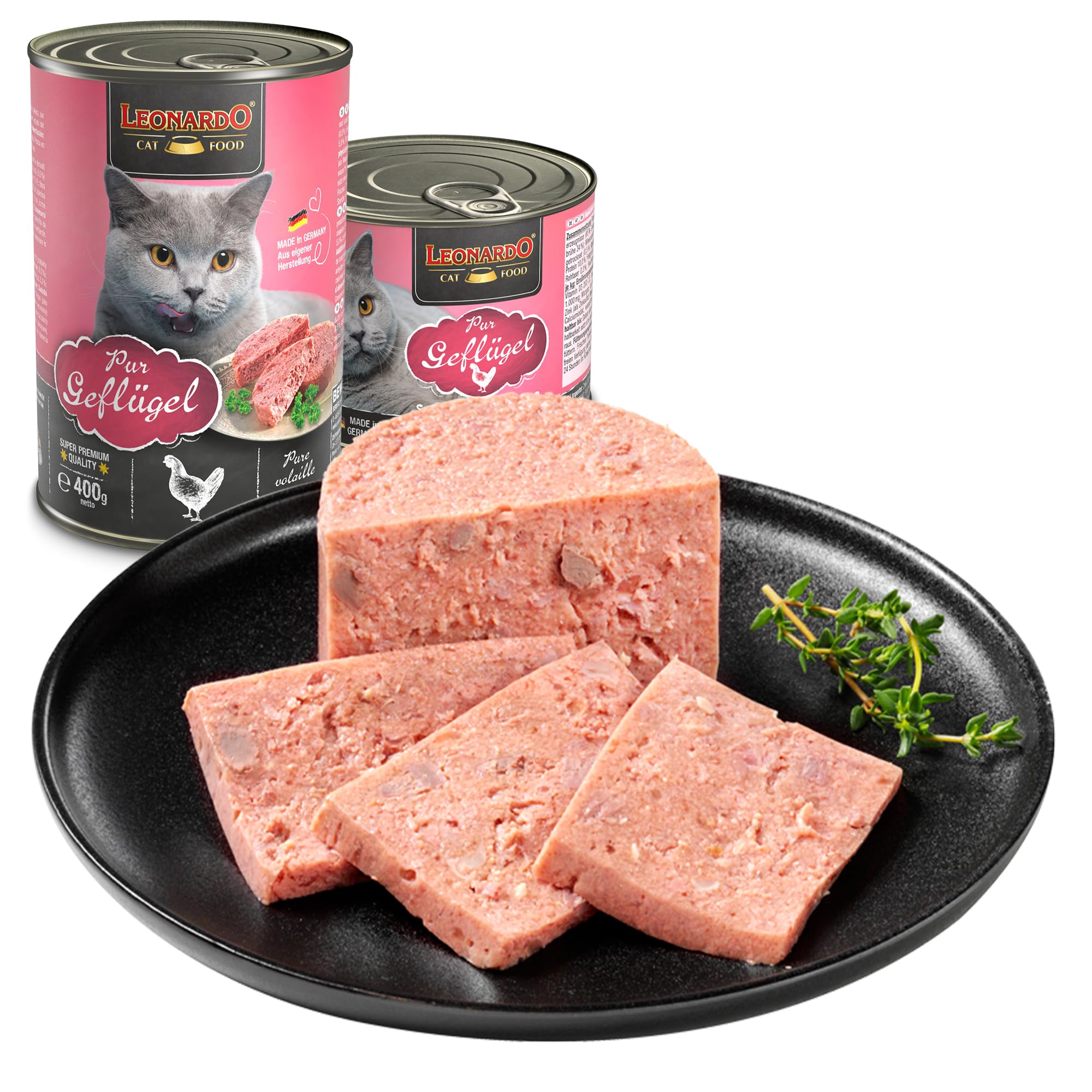 Leonardo Geflügel pur Nassfutter 6x200 g getreidefrei