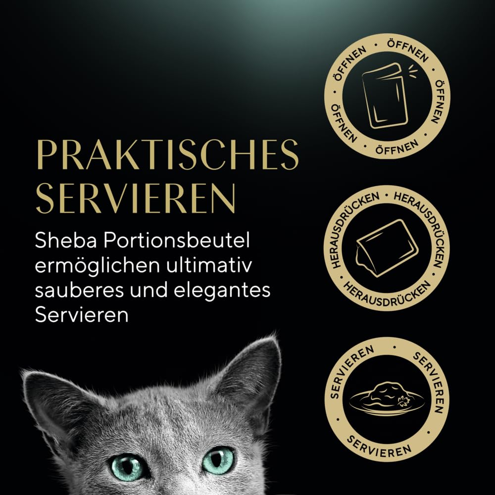 Sheba Sauce Collection Nassfutter Geflügel 12x85g Beutel