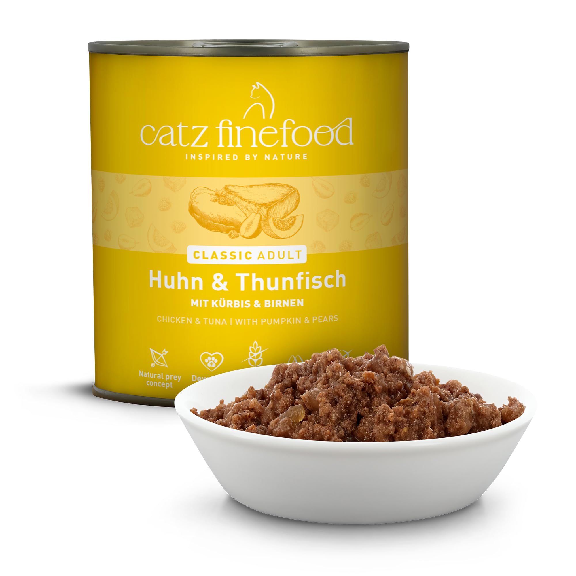 catz finefood N°25 Nassfutter Huhn Thunfisch 6x800 g getreidefrei