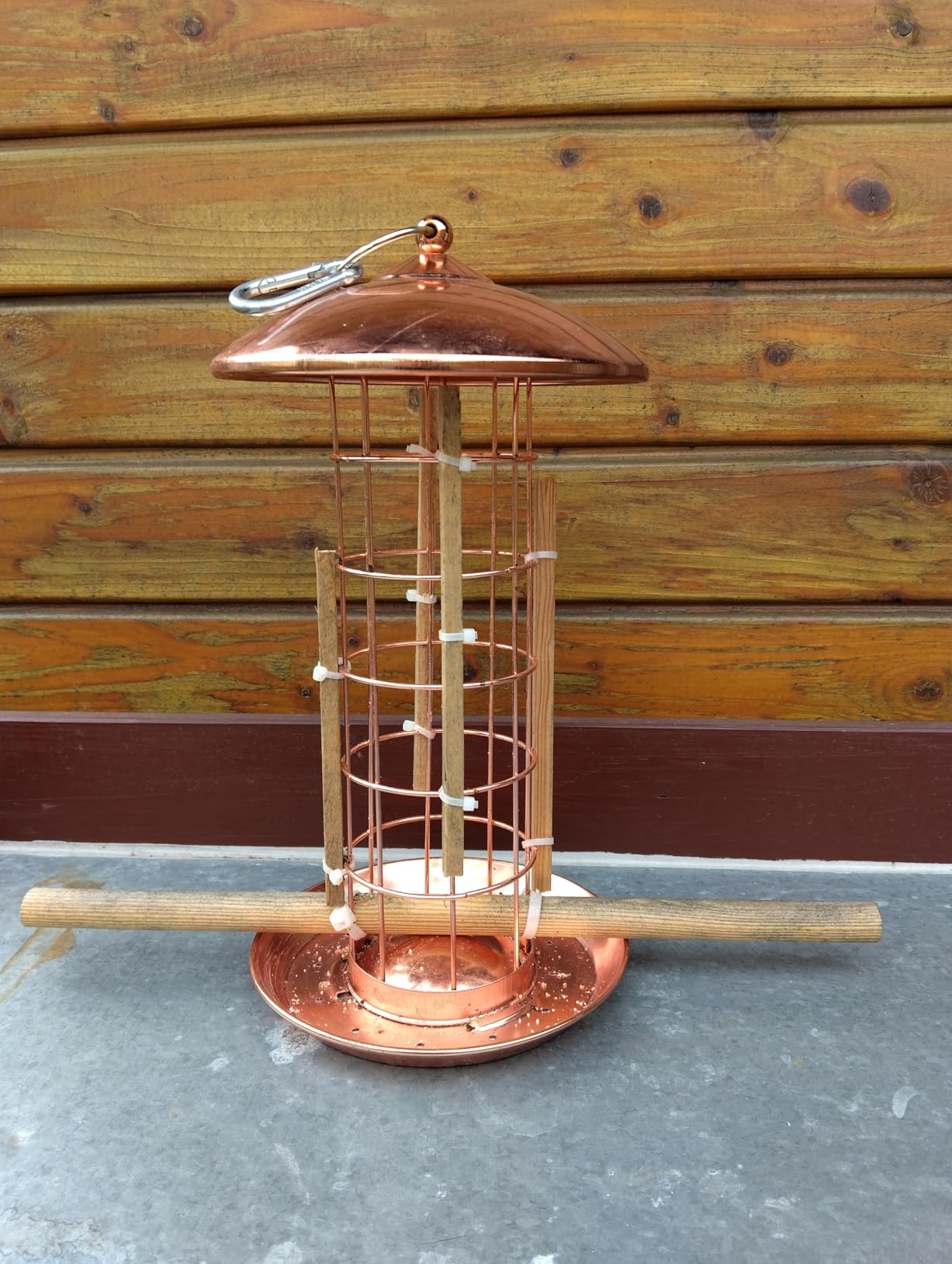 Dehner Natura Joelle Meisenknödelsäule Metall kupfer 30 cm