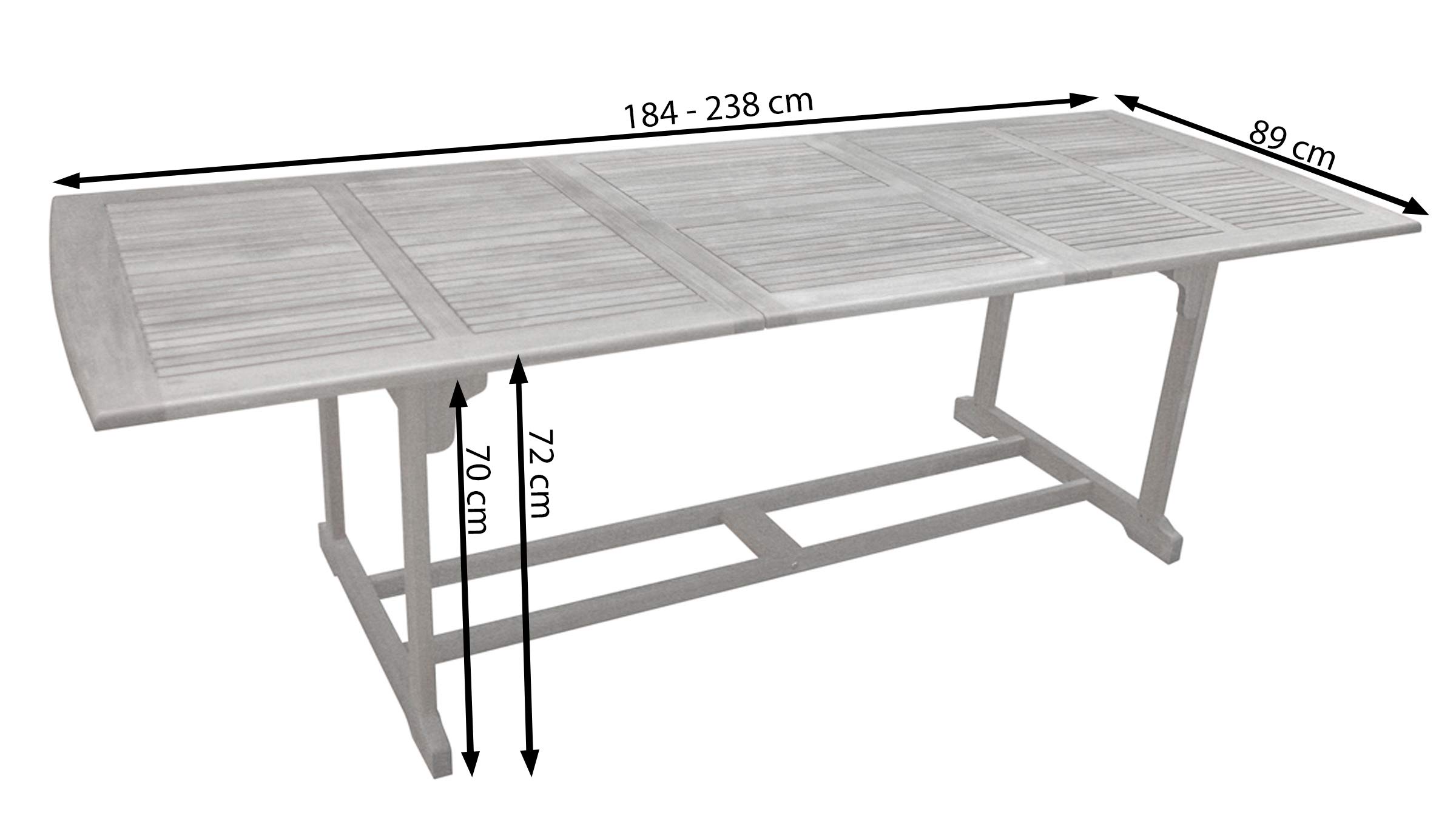 Dehner Premium Lovely Macao Ausziehtisch Holz Natur