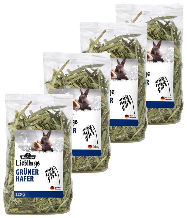 Dehner Lieblinge Grüner Hafer Nagersnack 4x225 g rohfaserreich