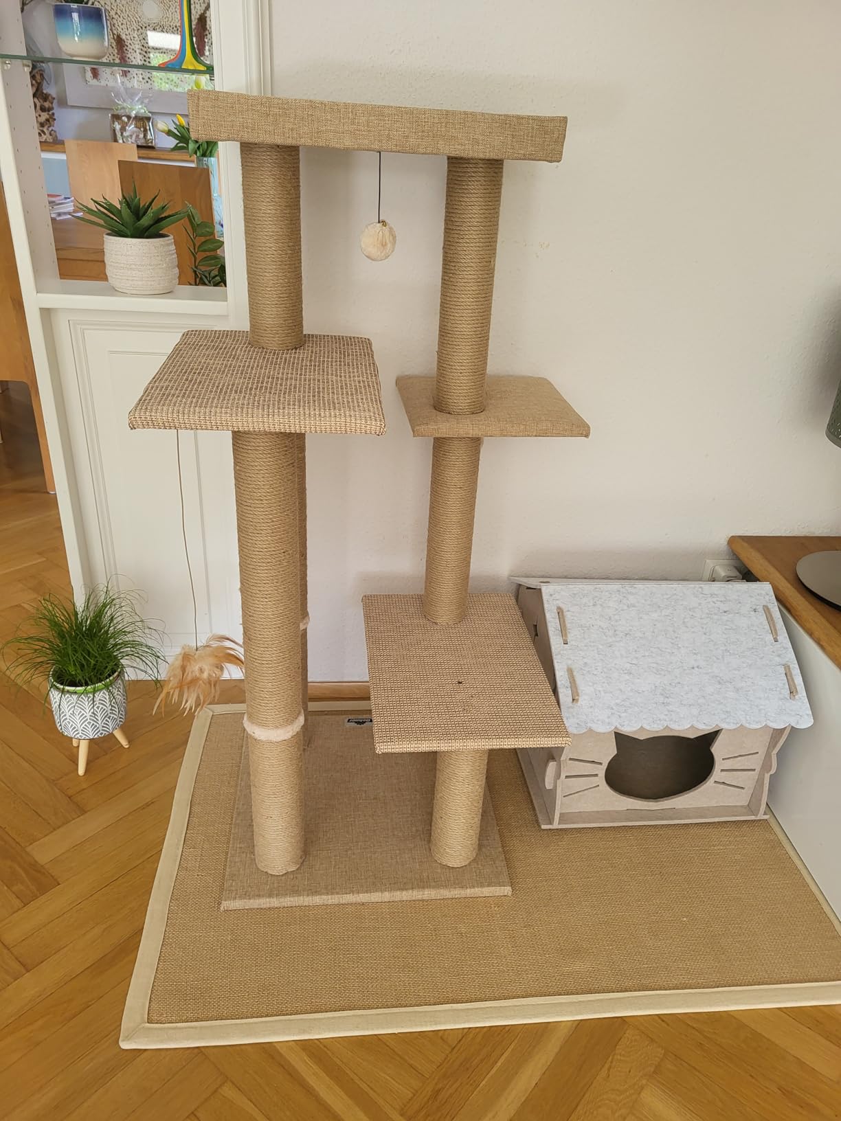 Dehner Lieblinge Nele Kratzbaum beige 122x50x50 cm Jute