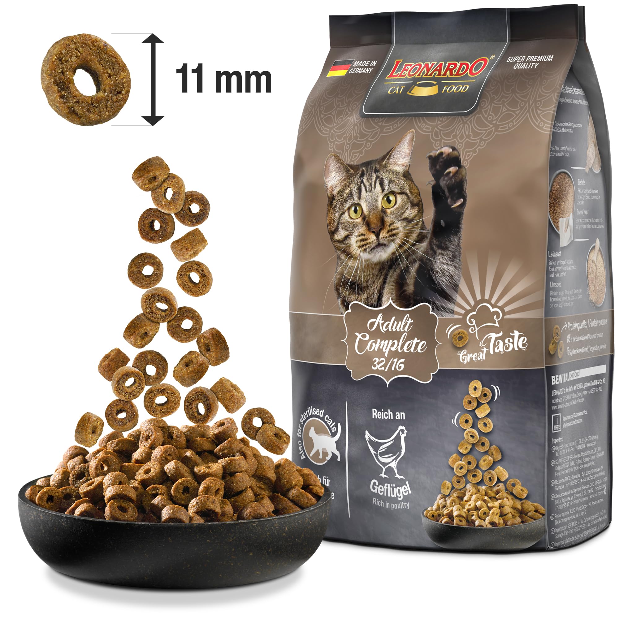 Leonardo Adult Complete 32/16 Trockenfutter 1,8 kg