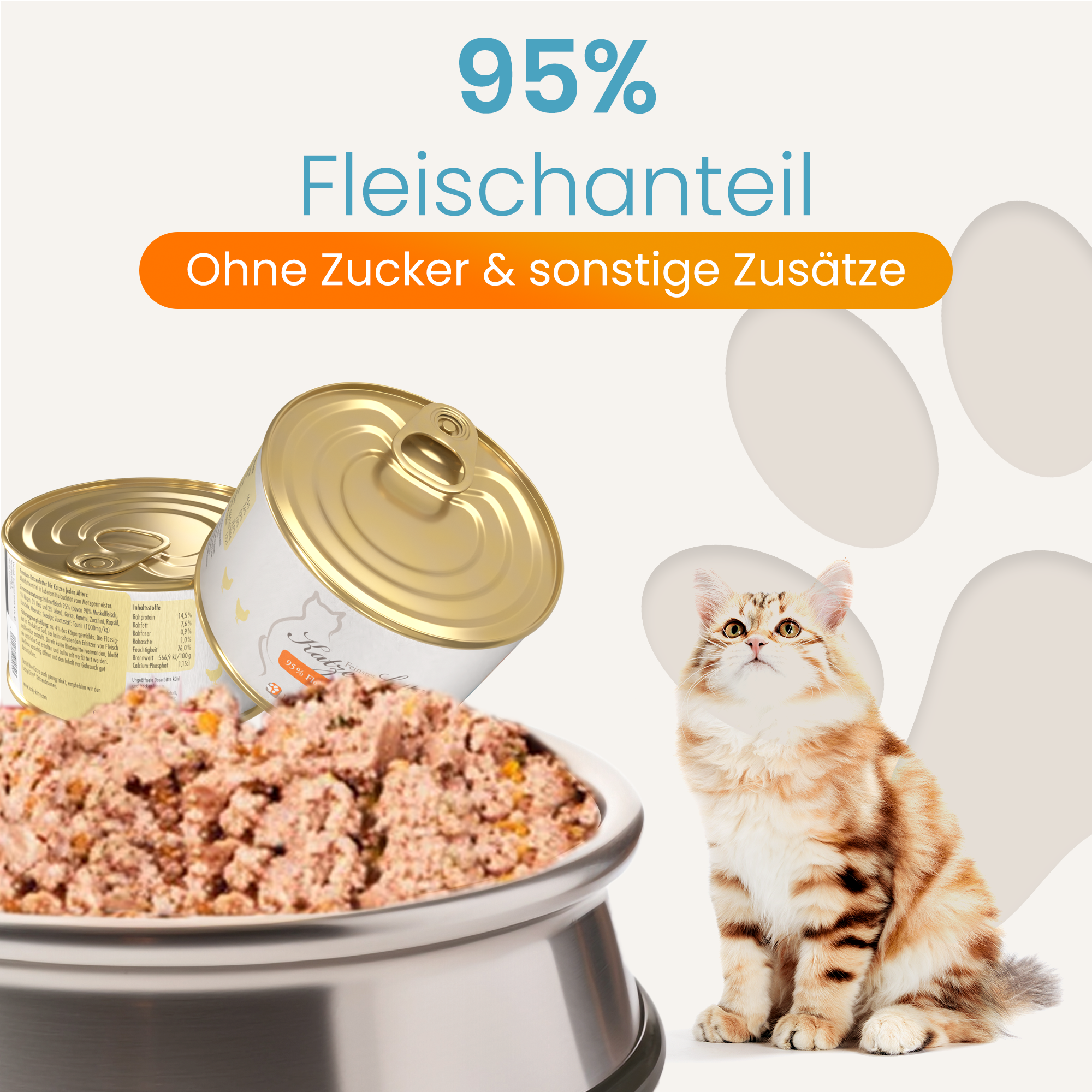 Lucky-Kitty Huhn Nassfutter 1x200g Monoprotein hypoallergen