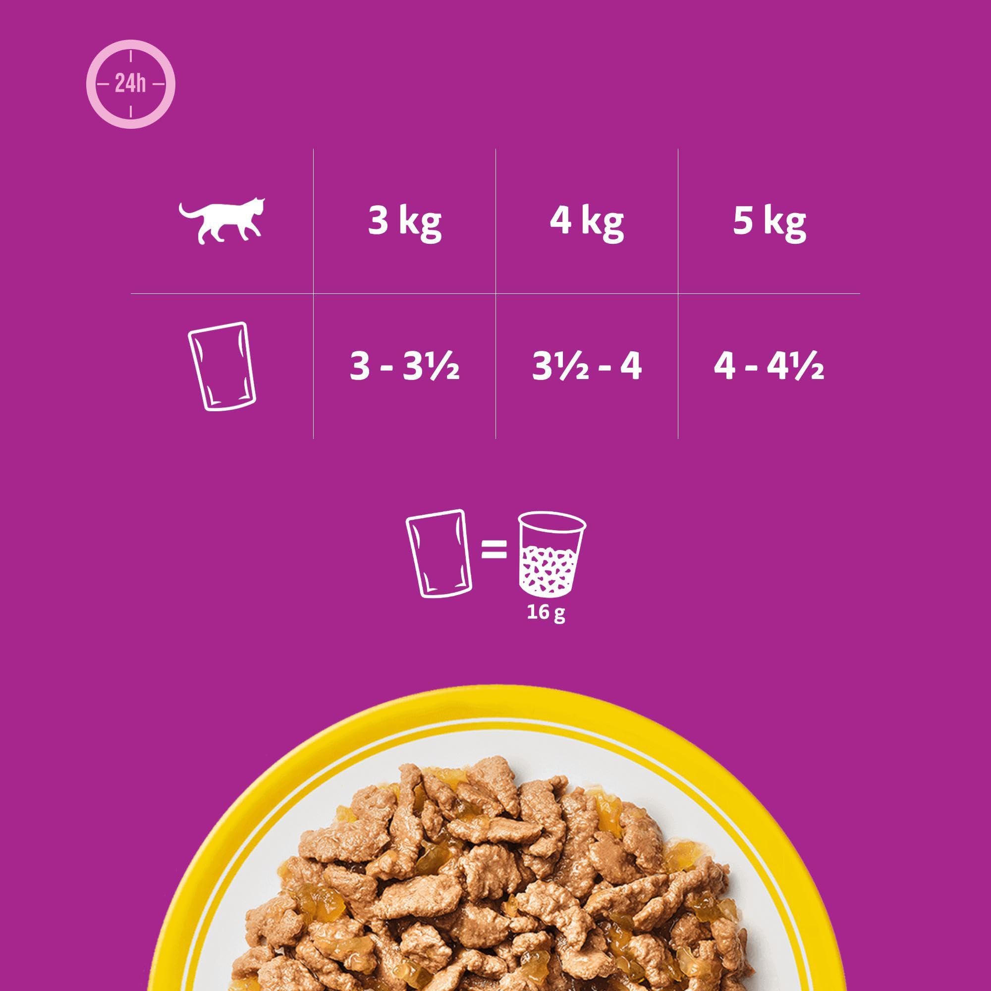 Whiskas Senior 7+ Geflügel Auswahl Nassfutter 120x85g Gelee