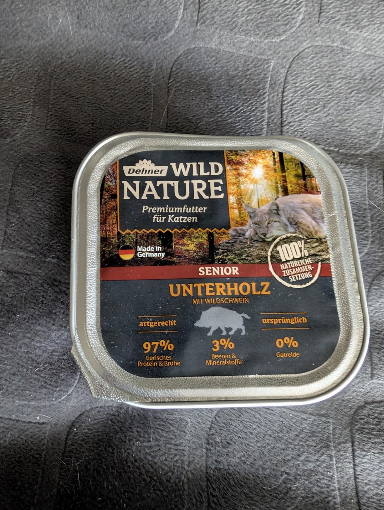 Dehner Wild Nature Unterholz Nassfutter Wildschwein 16x100 g