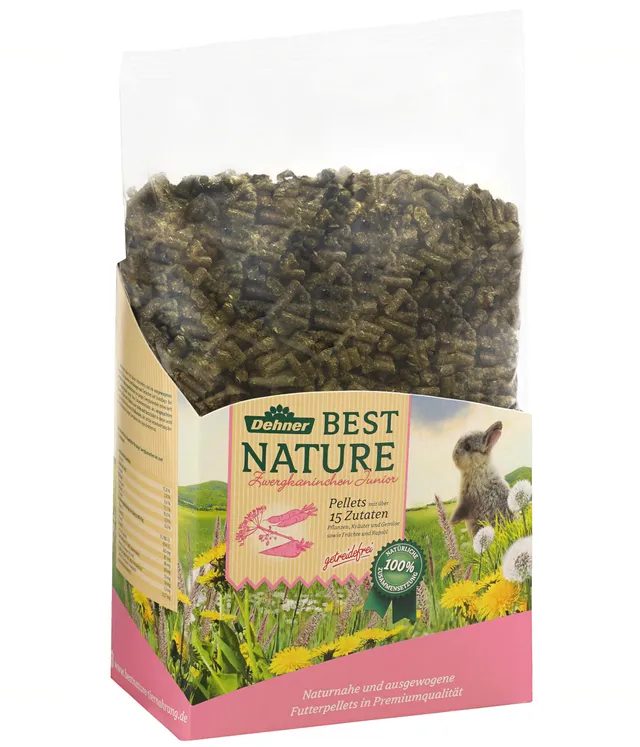 Dehner Best Nature Junior Nagerfutter Pellets 3 kg getreidefrei