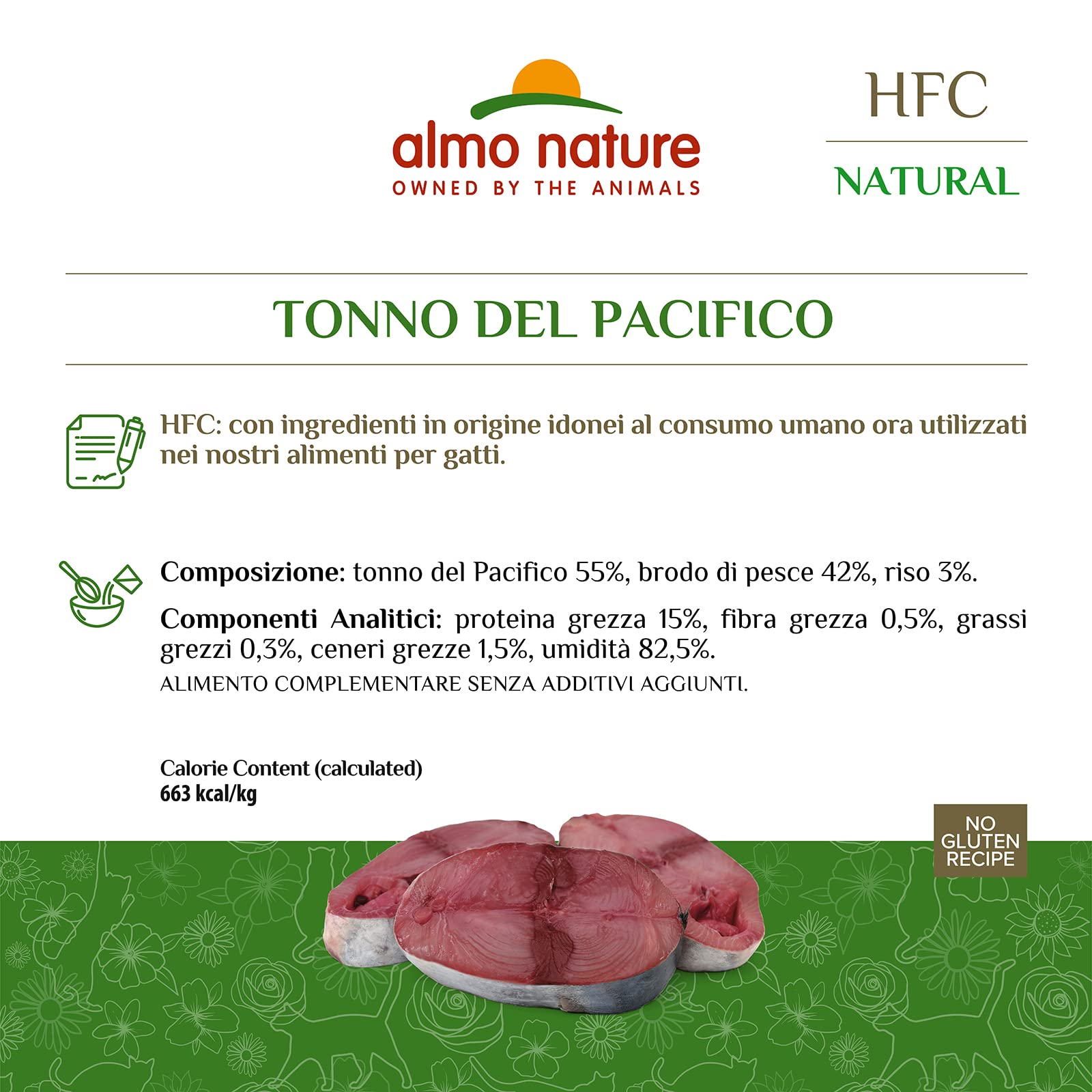 Almo Nature HFC Natural Nassfutter Pazifischer Thunfisch 24x150g Brühe