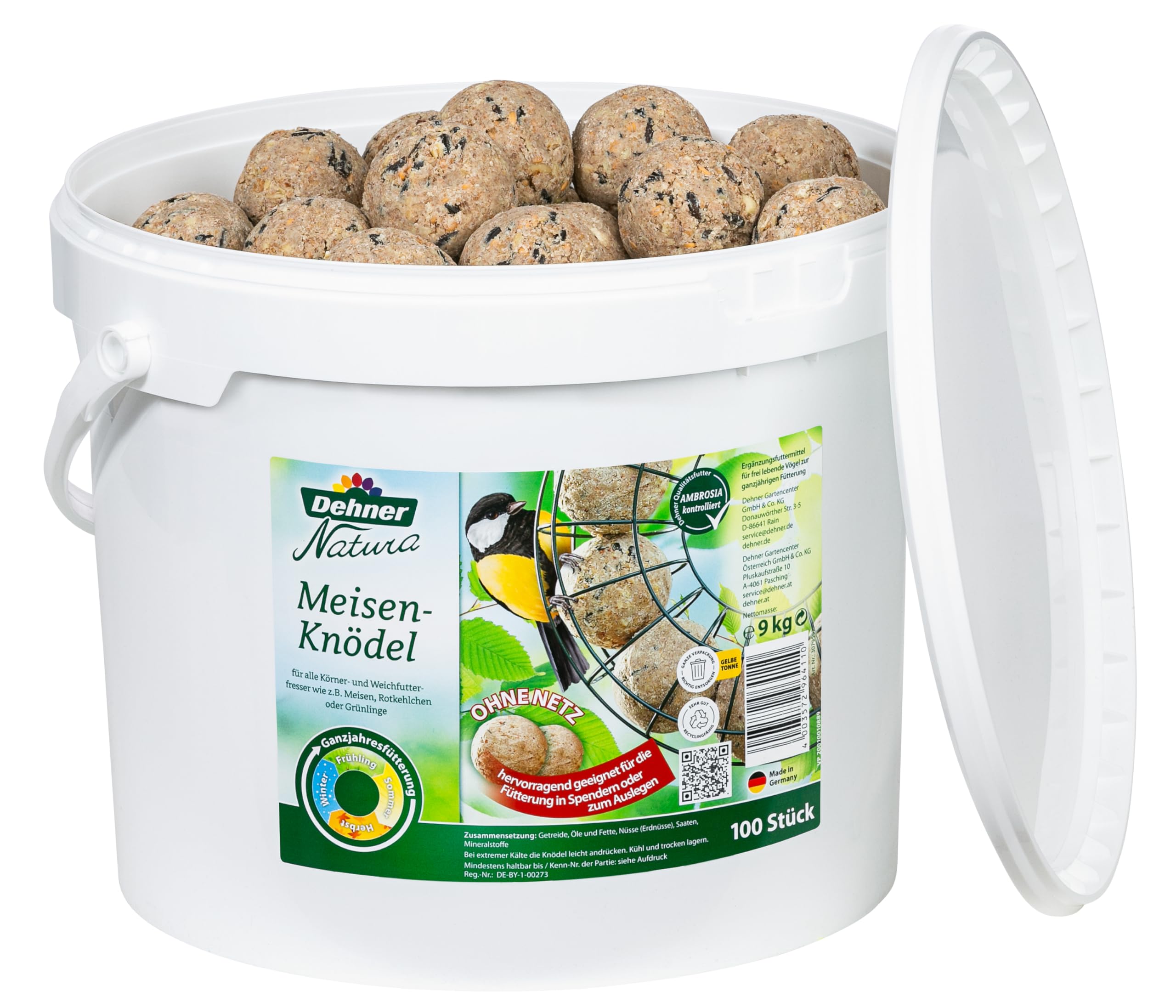 Dehner Natura Set Tafeln 3,6kg + Knödel 100St 10kg