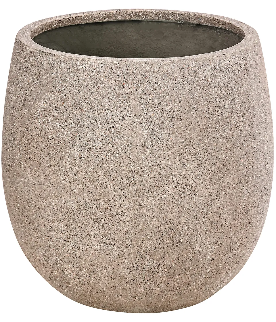 Dehner Balloon Pflanztopf Ø42 cm beige Polystone