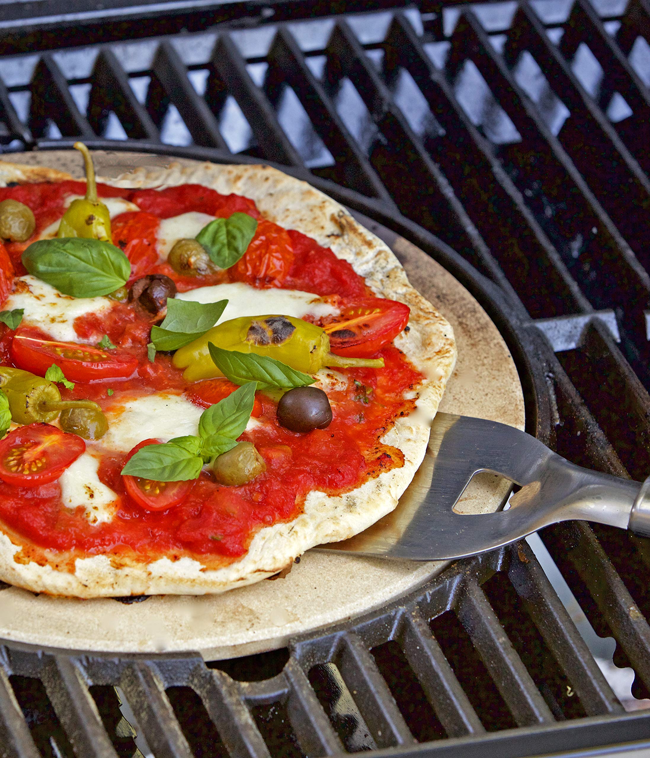 Dehner Pizzastein Ø33 Edelstahl mit Schneider