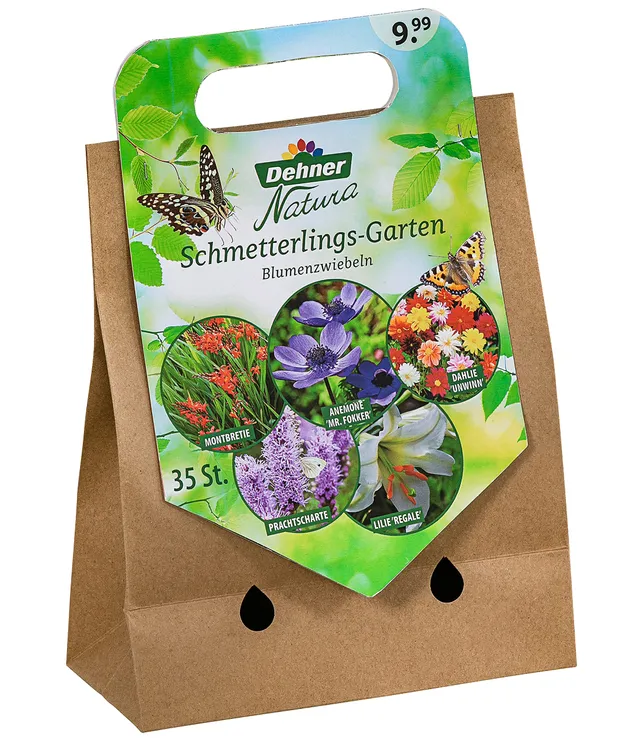 Dehner Natura Blumenzwiebel Mischung Schmetterlings-Garten 35 Stück