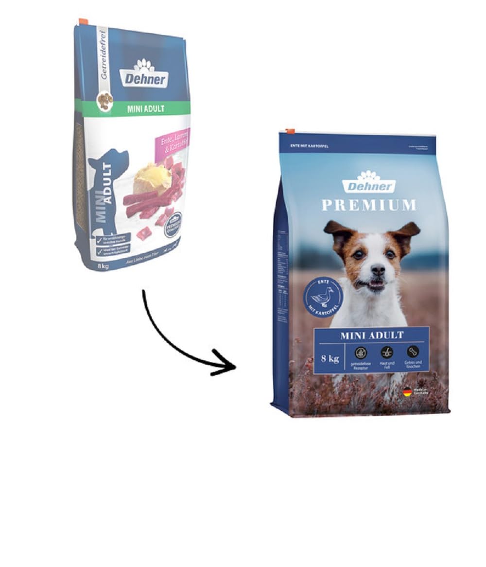 Dehner Premium Mini Adult Trockenfutter Ente Lamm 8kg