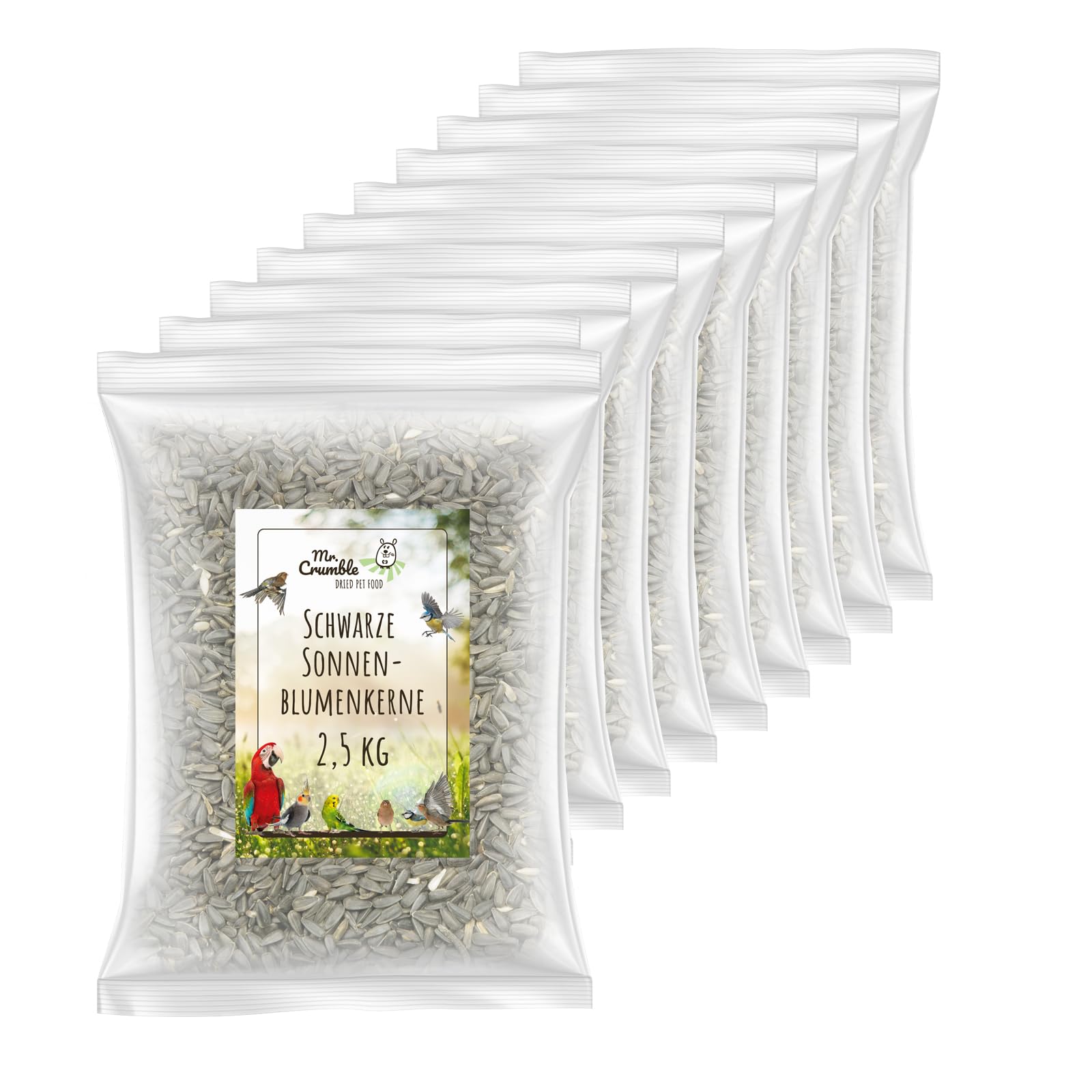 Mr. Crumble Schwarze Sonnenblumenkerne Vogelfutter 2,5 kg