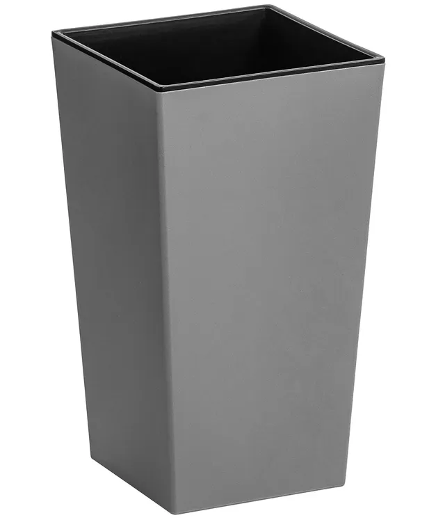 Dehner Elise Pflanztopf 26 cm grau-matt selbstbewässernd