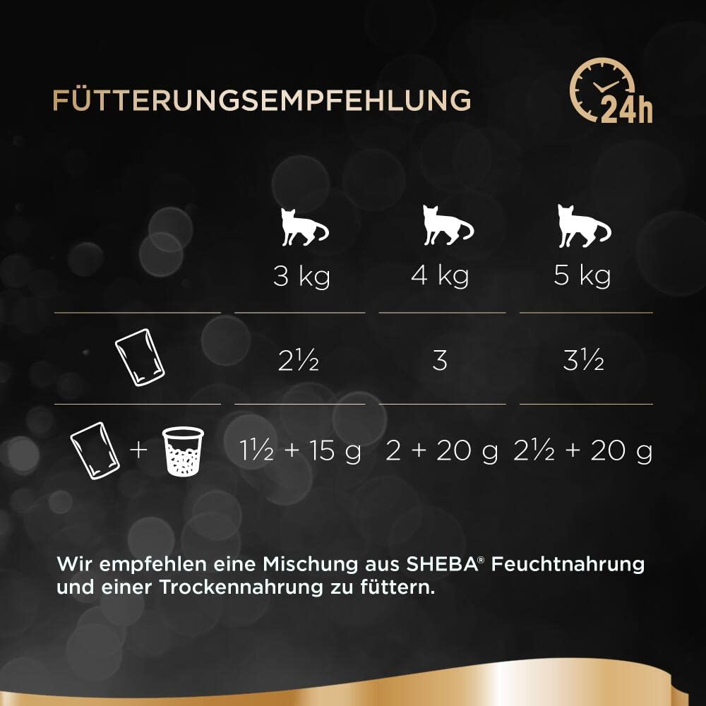 Sheba Delikatesse in Sauce Nassfutter Geflügel 48x85g Sauce