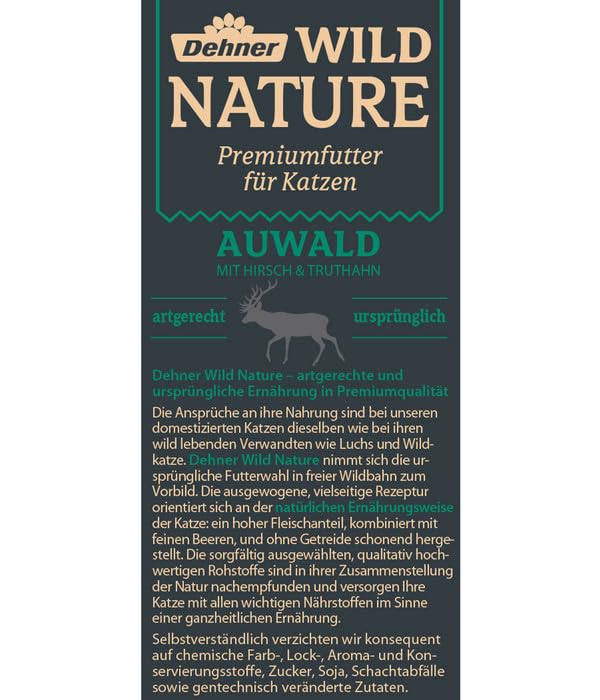 Dehner Wild Nature Auwald Nassfutter Hirsch 16x85 g