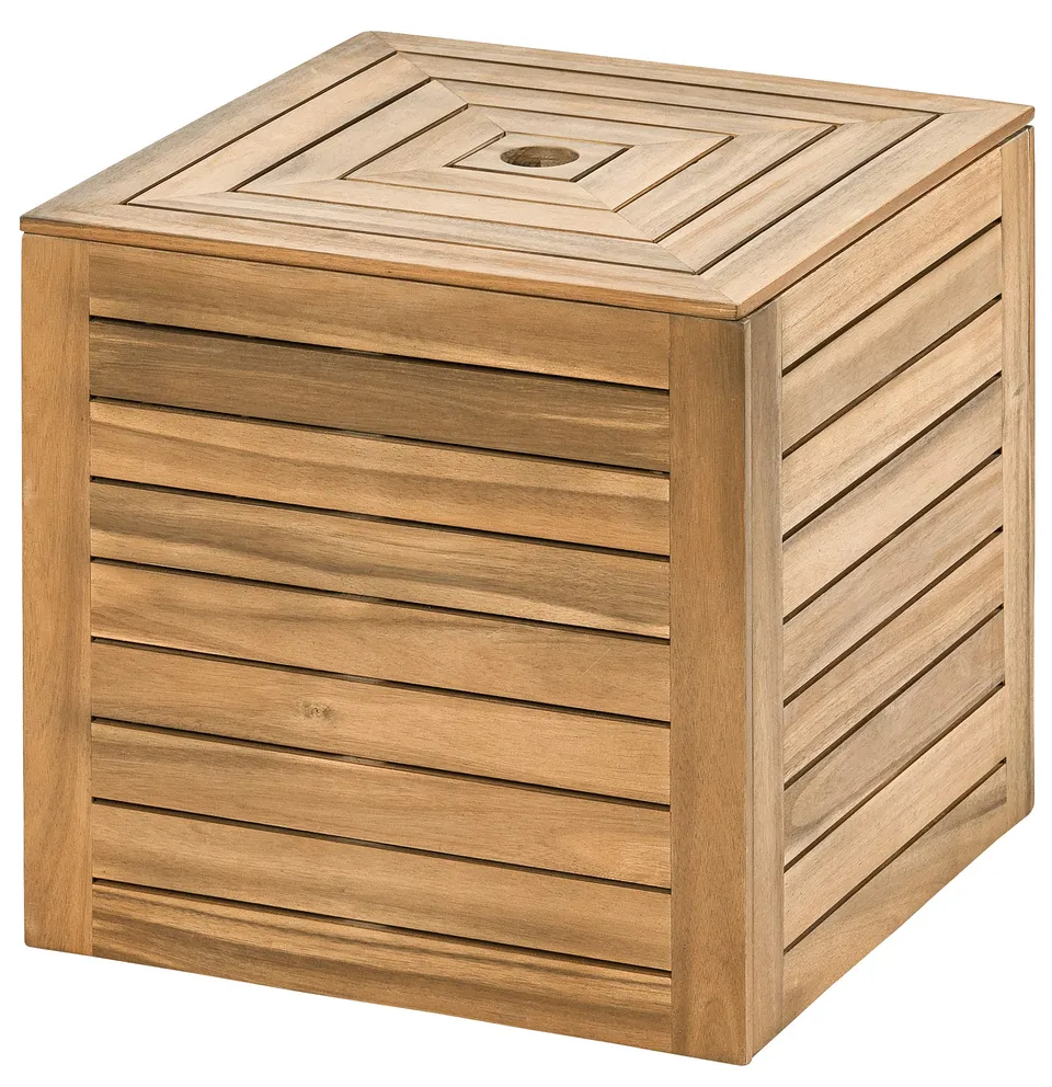 Dehner Macao Schirmbox Akazienholz natur 50x50x50cm