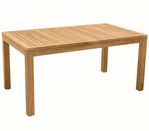 Dehner Gartentisch 160x90 Teakholz natur FSC