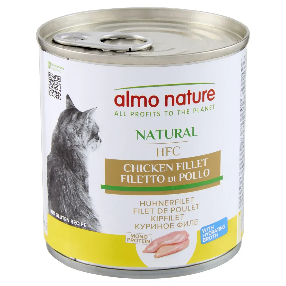 Almo Nature HFC Natural Hühnerfilet Nassfutter 12x280g Brühe