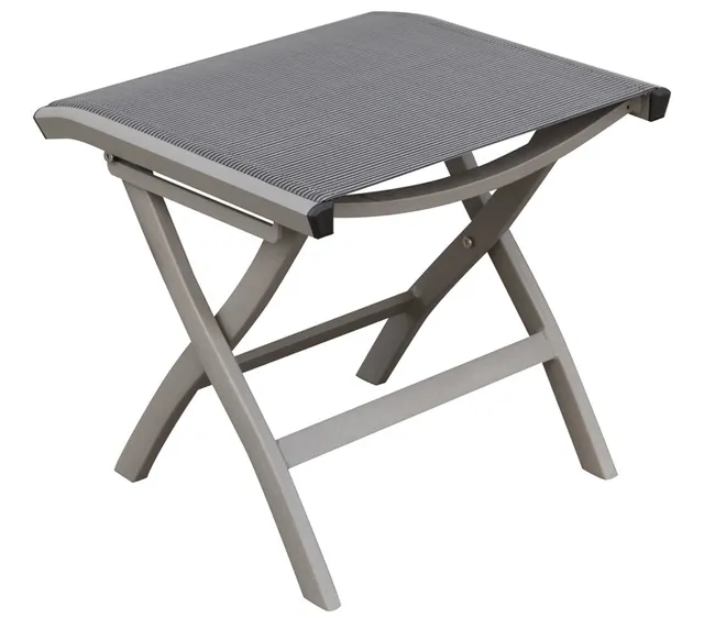 Dehner Colmar Hocker Fußauflage anthrazit 47cm klappbar