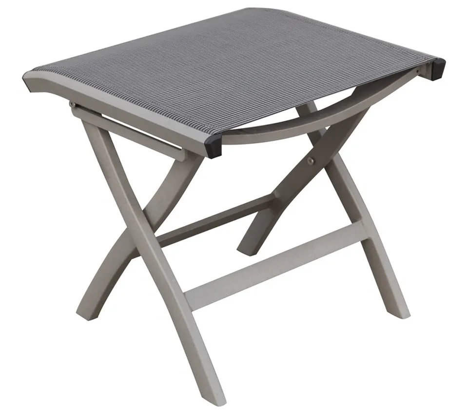 Dehner Colmar Hocker Fußauflage anthrazit 47cm klappbar