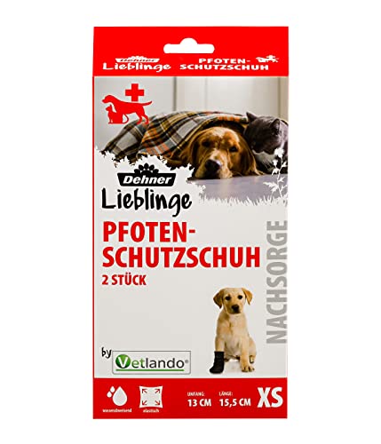 Dehner Lieblinge Pfotenschutzschuh Hund XS schwarz wasserfest