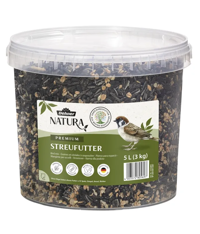Dehner Natura Wildvogelfutter Streufutter 3kg Ganzjahr