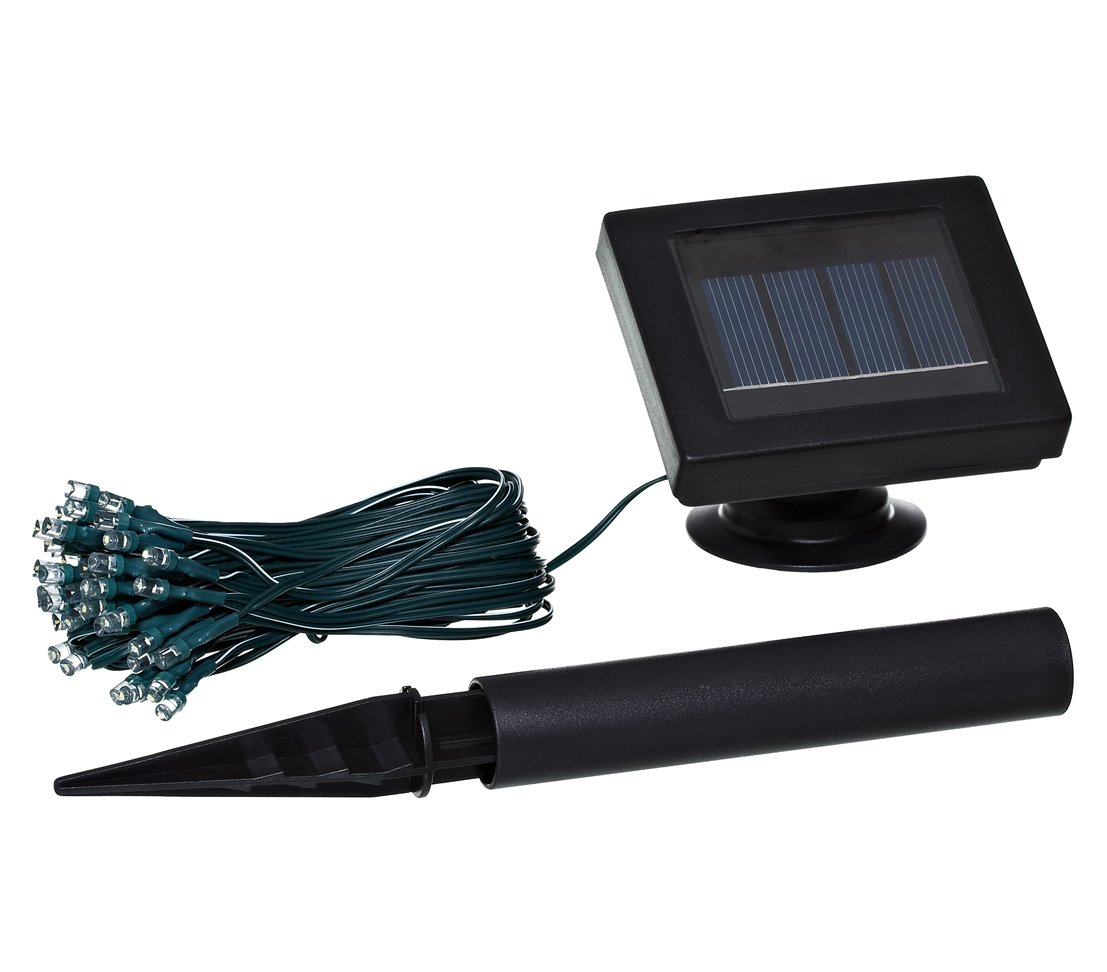 Dehner Living Lichterkette Solar 48 LED 12 m Blinklicht