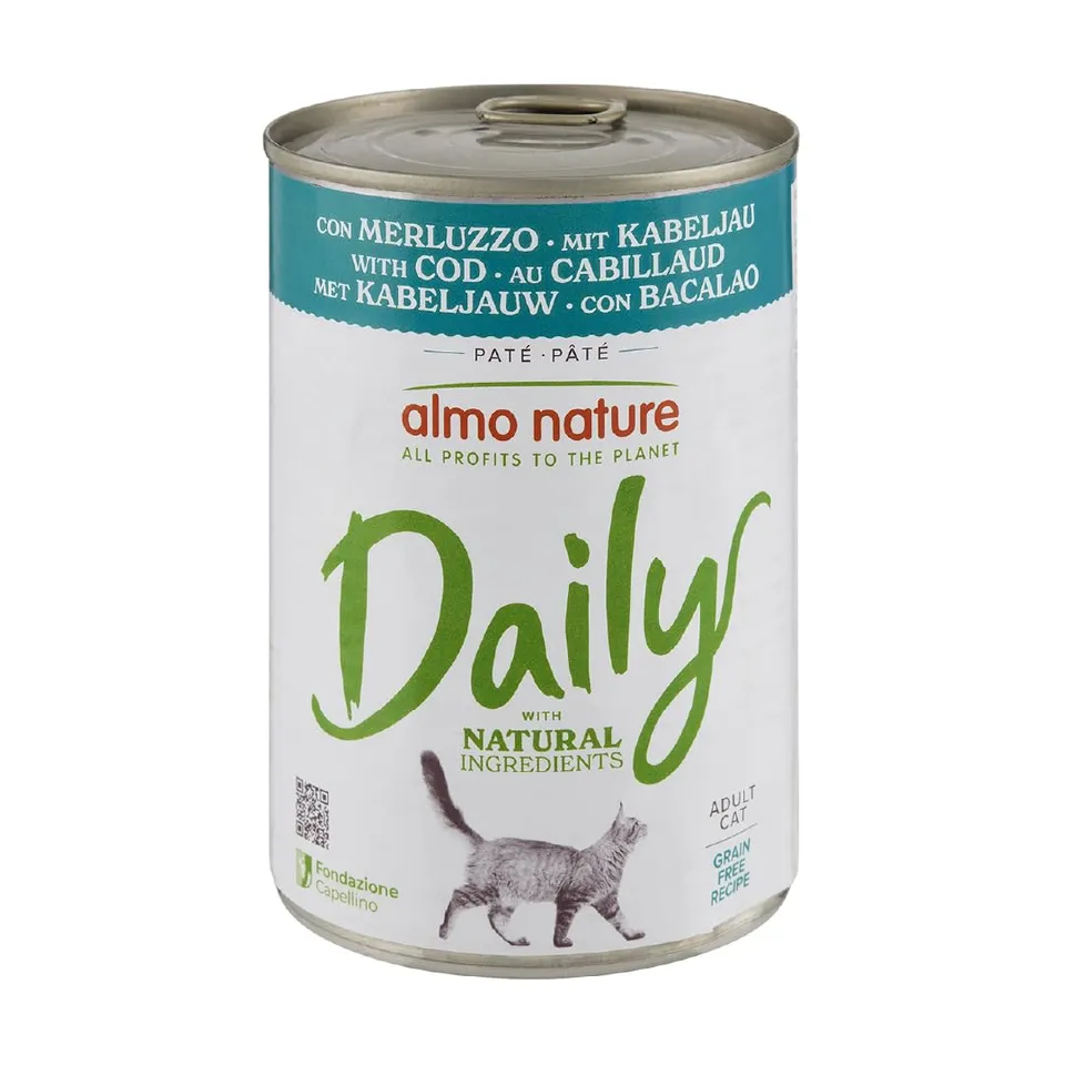 Almo Nature Daily Katzennassfutter 24x400g Dorsch Paté