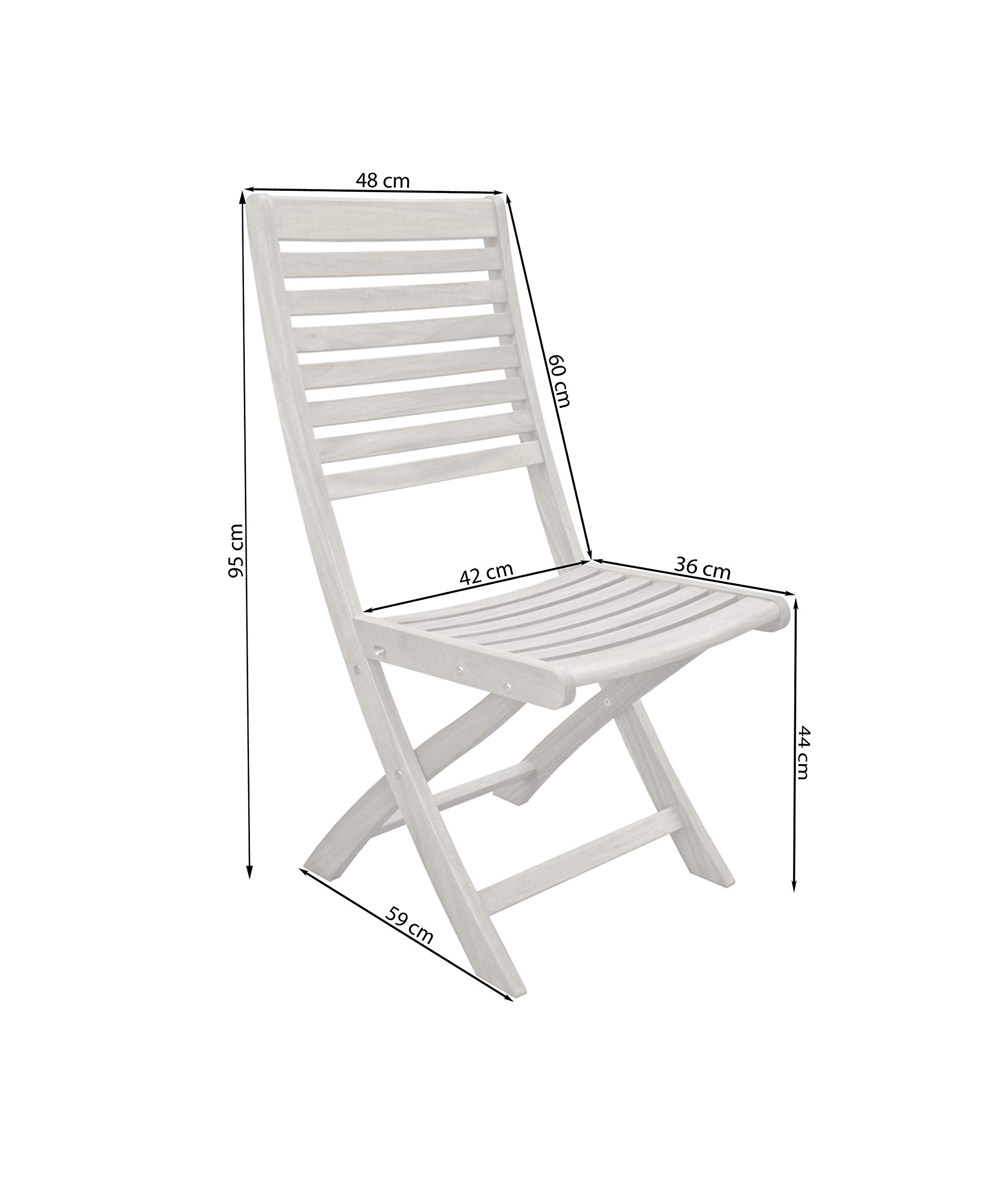 Dehner Macao Klappstuhl Akazie natur 120 kg klappbar