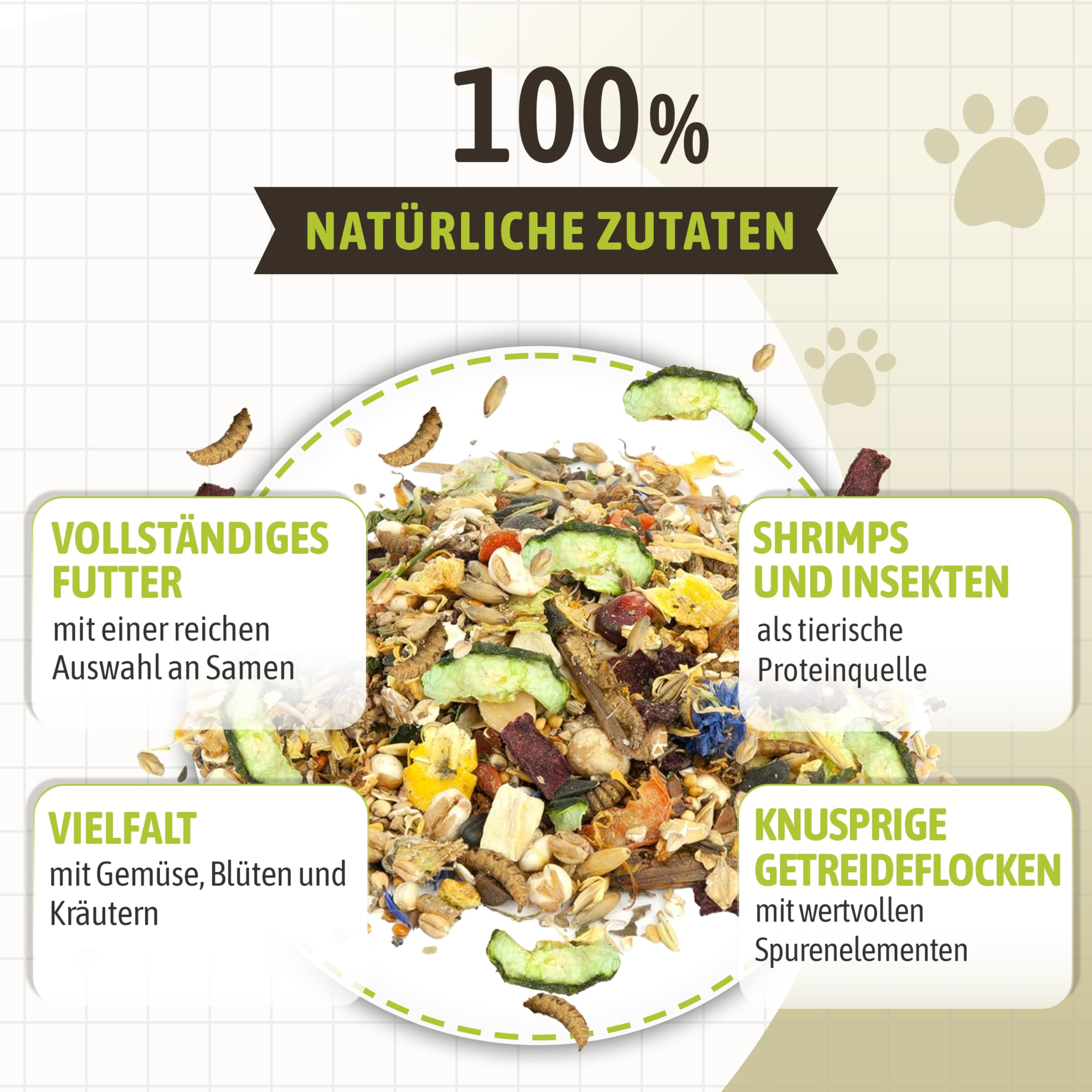 Mr. Crumble Großer Körnerschatz Hamsterfutter 1 kg natürlich