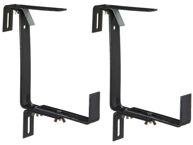 Dehner Profi Blumenkastenhalter Metall anthrazit 2 Stück