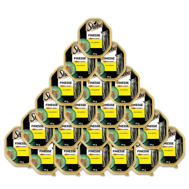 Sheba Finesse Mousse Nassfutter Huhn 22x85 g cremig
