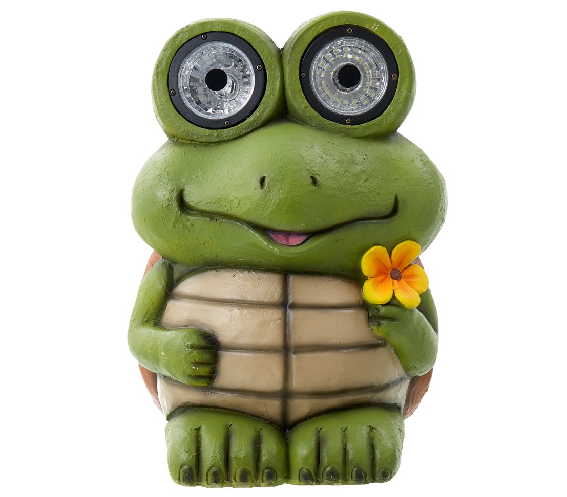 Dehner Josefine Solarleuchte Schildkröte grün/creme