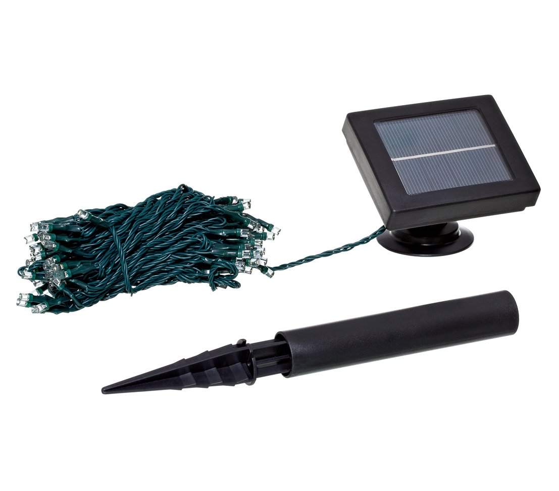 Dehner Living Solar Lichterkette 100 LED 12 m 8 Programme