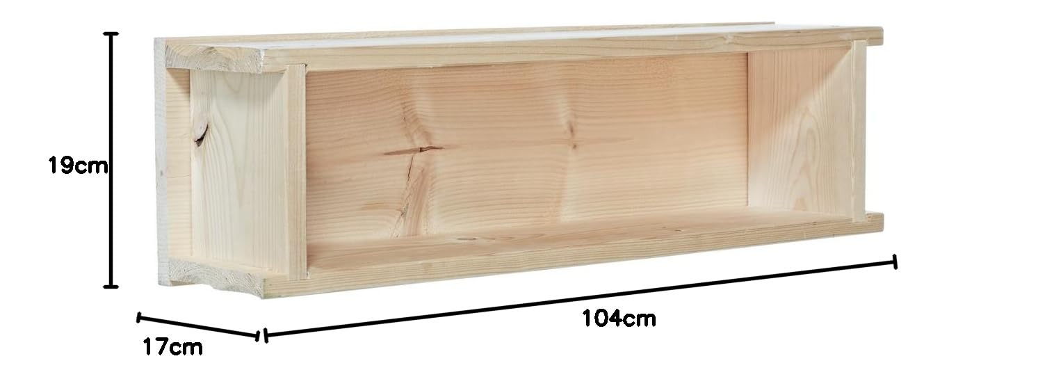 Dehner Premium Lovely Blumenkasten Holz 104x19x17cm natur robust