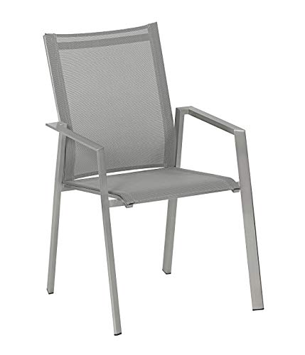 Dehner Premium Nantes Stapelstuhl anthrazit pflegeleicht
