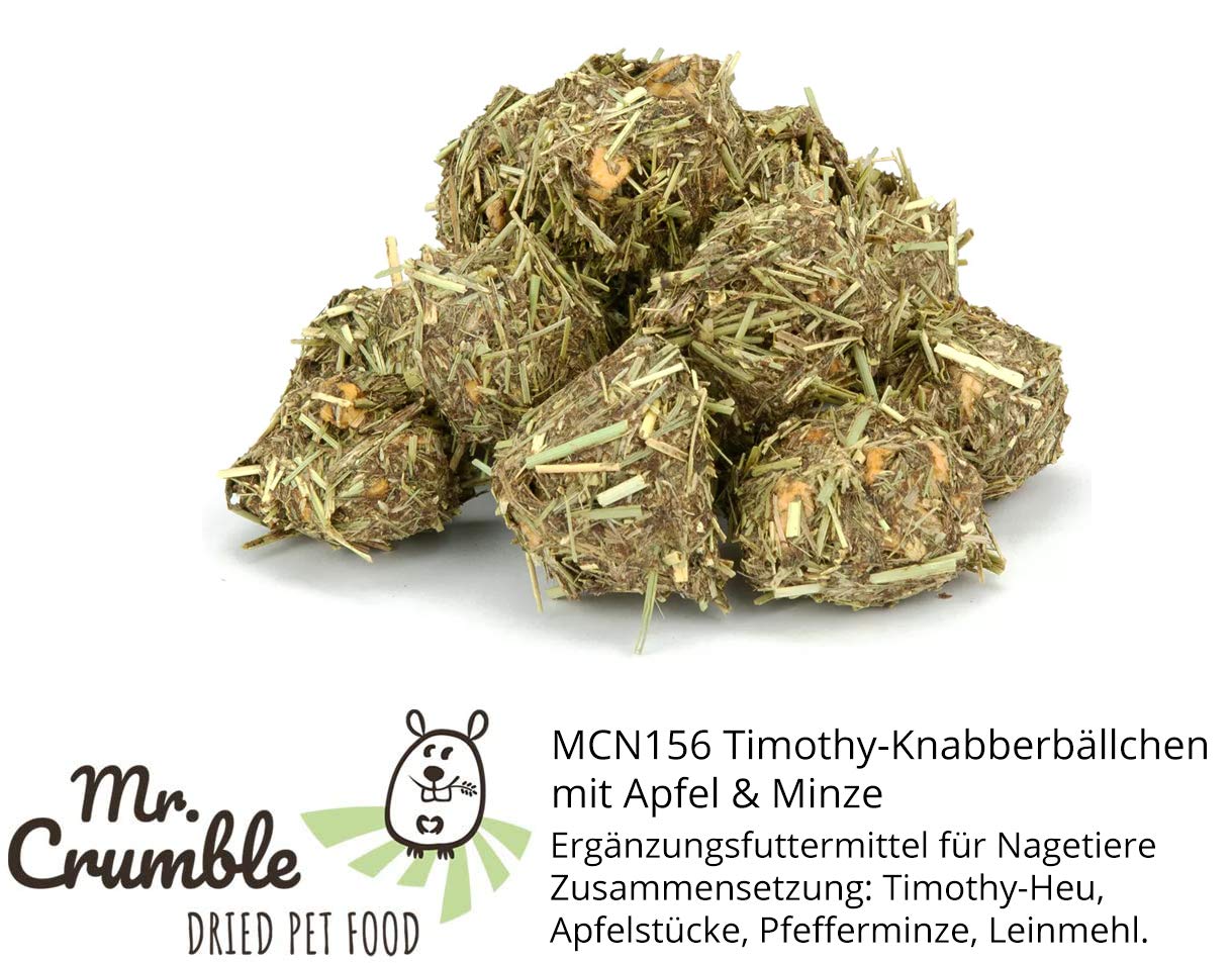Mr. Crumble Knabberbällchen Heu Snack 6x60g Getreidefrei