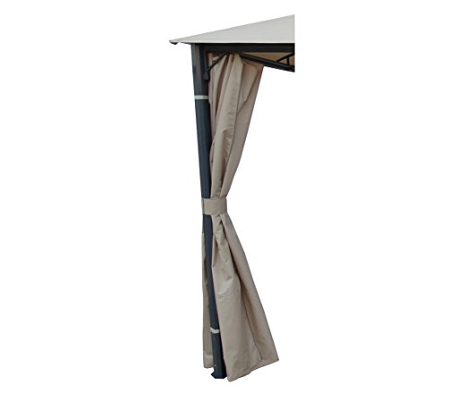 Dehner Dubai Seitenteile Pavillon 3x4m Grau 4 Stück