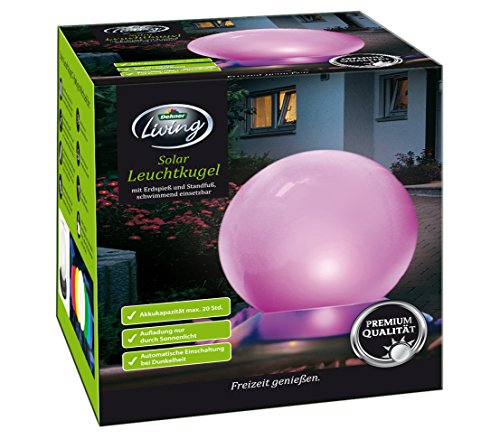 Dehner Living Leuchtkugel Solar Ø 14 cm 7 Farben